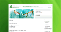 Desktop Screenshot of anestesiologiabento.com.br